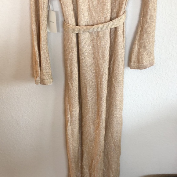 TULAROSA Wendy crochet Robe in gold - Picture 13 of 16